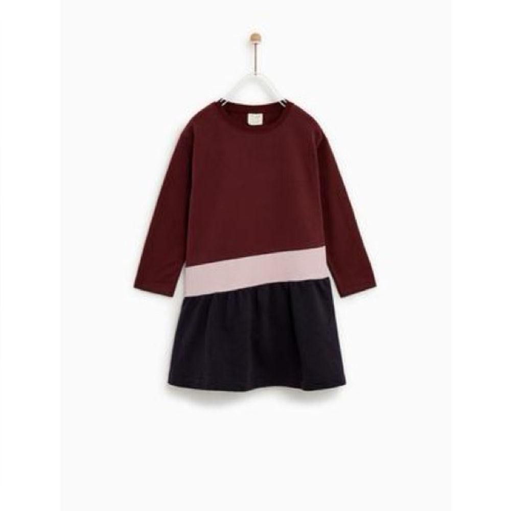 Zara girls BLOCK COLOR DRESS